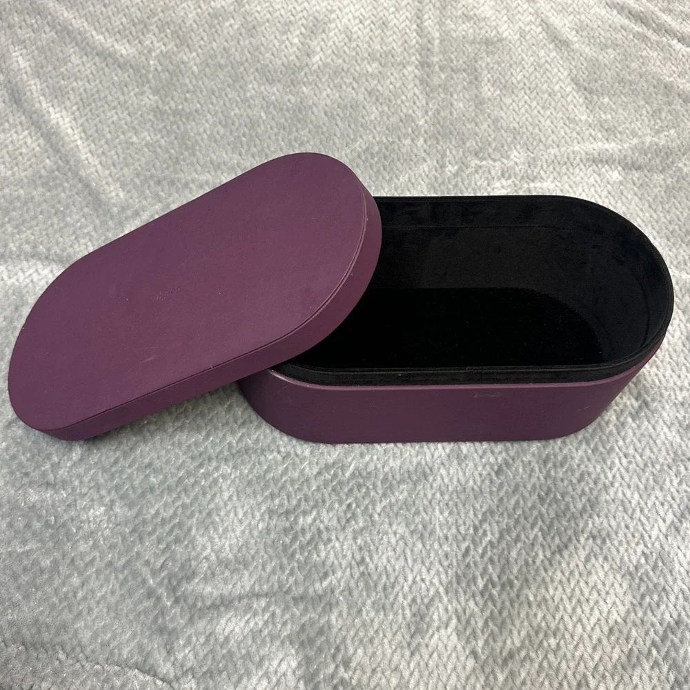Dyson Airwrap Styler Faux Leather Large Storage Hard Box Purple Case‎ Only